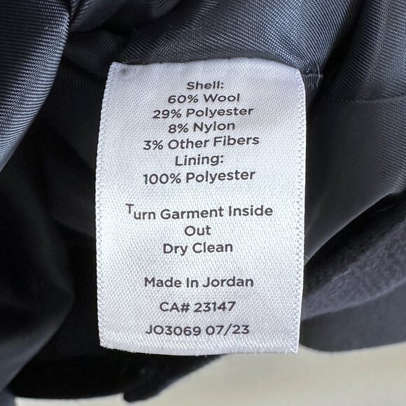 Talbots Navy Wool Blend Belted Timeless Classic Blazer Jacket - Picture 12 of 12